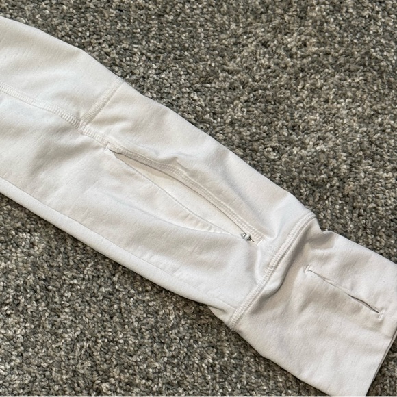 Athleta Pacific Baja UPF White Jacket Size Large Lightweight Zip-Up Hoodie - Picture 7 of 11